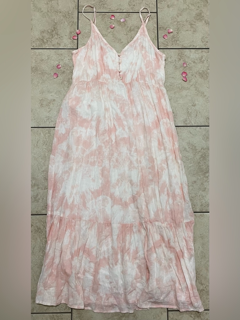 Rails DELILAH PEACH PINK TIE DYE Dress Size M